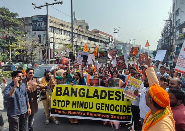GHHRC Leads Protest March Against Global Atrocities on Hindus, Demands Justice for Victims Like Dipu Chandra Das