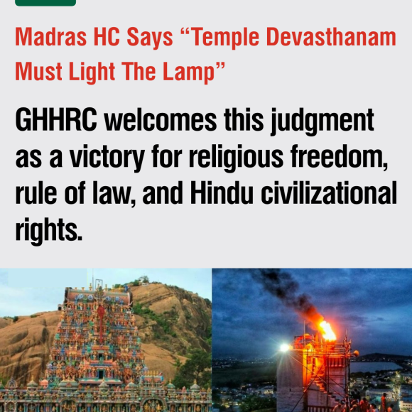 Thirupparankundram Deepam Row: Justice Delivered for Hindu Devotees